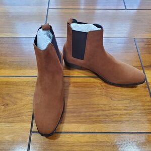 Men's Suede Chelsea Boots - Brown